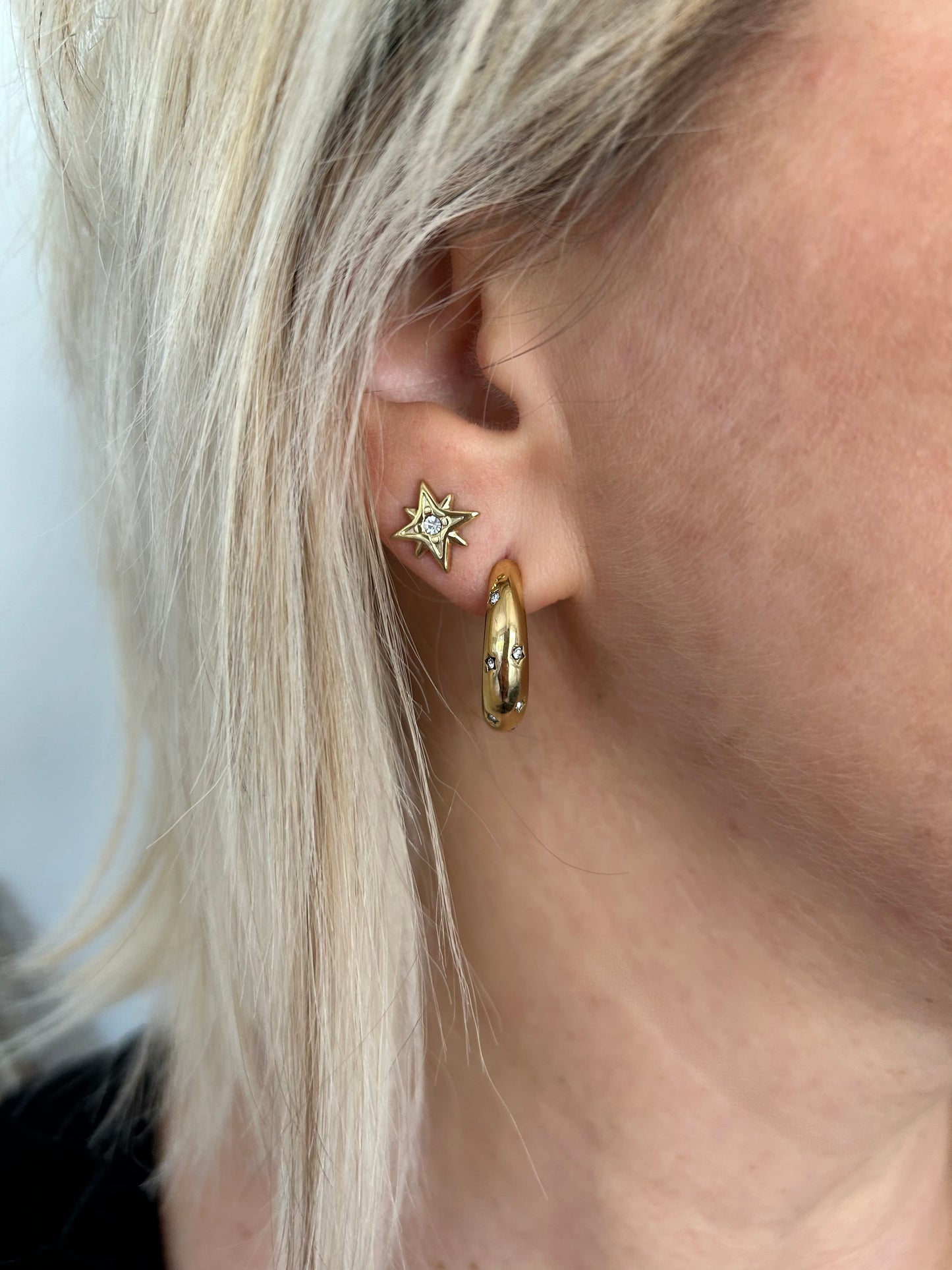 Boucles clous étoile