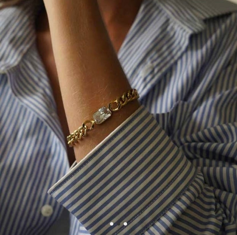 Bracelet maille gourmette