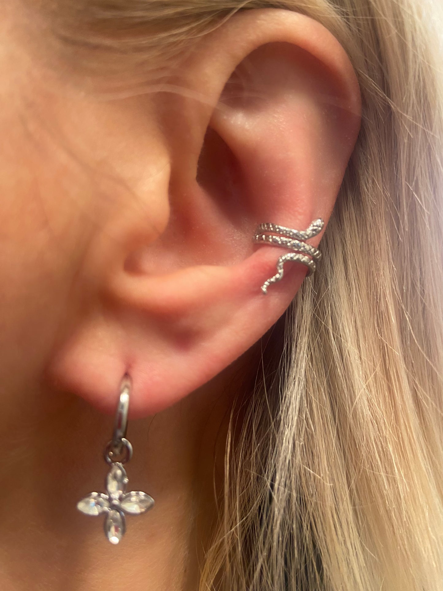 Bague d’oreille serpent