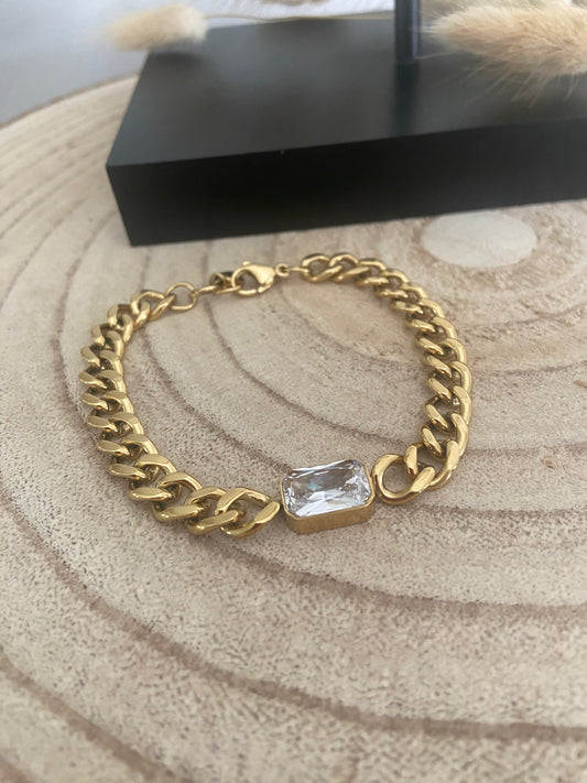 Bracelet maille gourmette