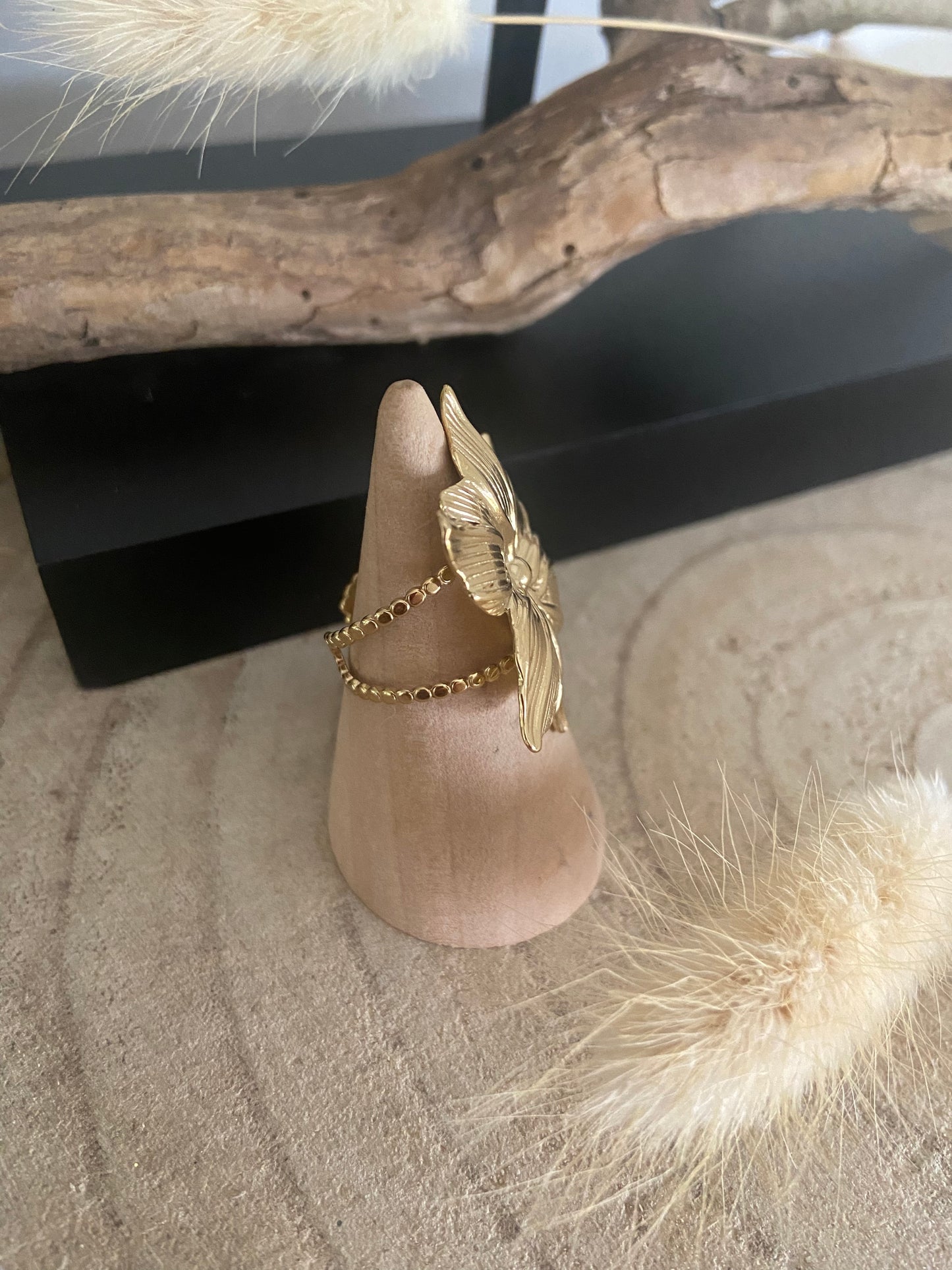 Bague fleur hibiscus