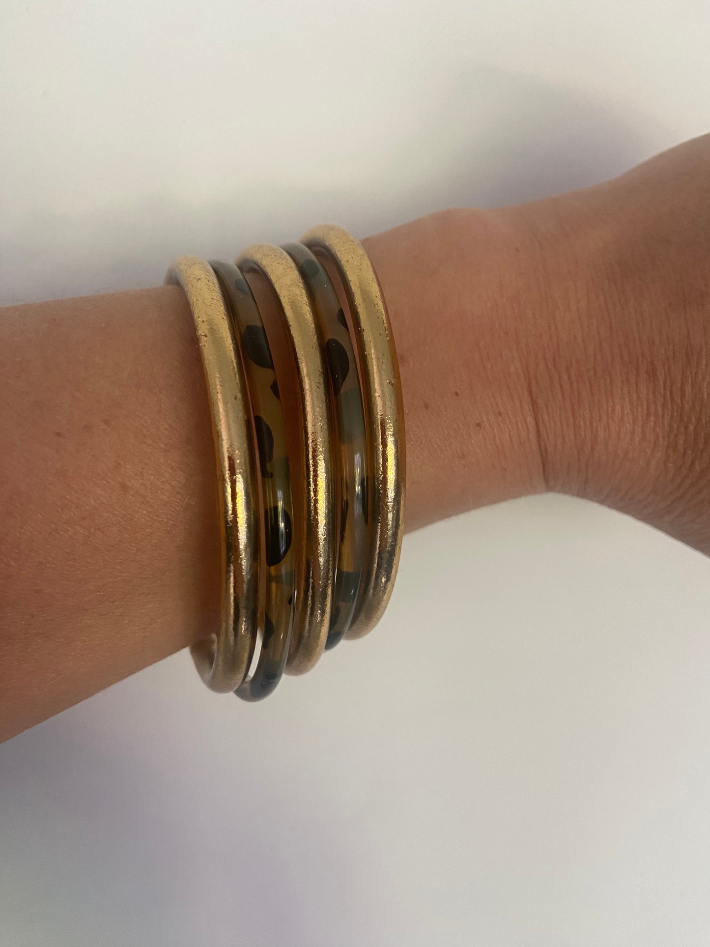 Bracelet fin corne « Léopard »