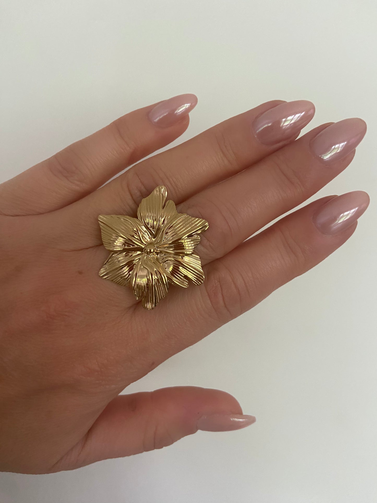 Bague fleur hibiscus