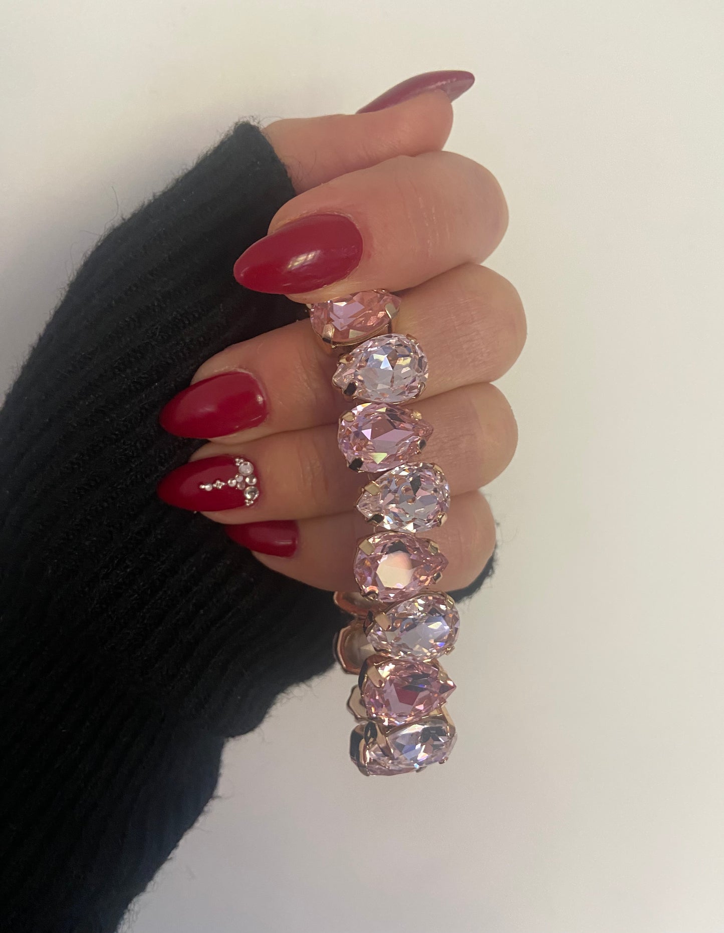 Bracelet cristal rose/blanc