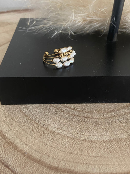 Bague Multi-rangs Nacre