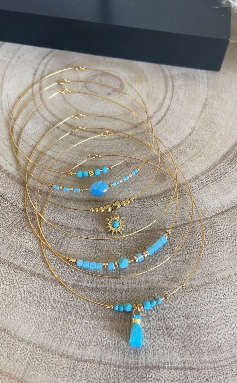 Bracelets Jonc Léna bleu