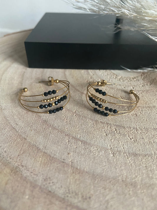 Boucles créoles multi-rangs