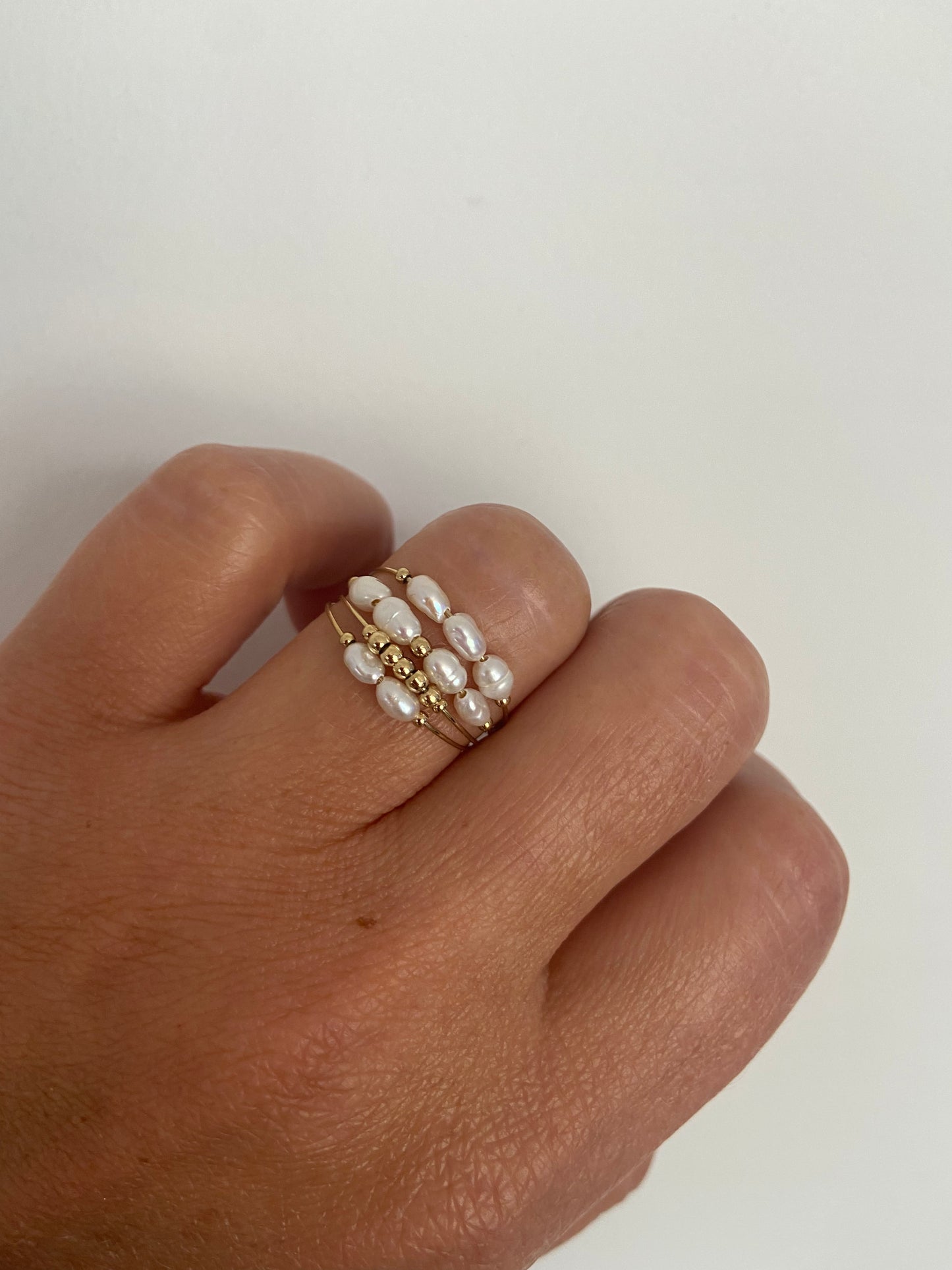 Bague Multi-rangs Nacre