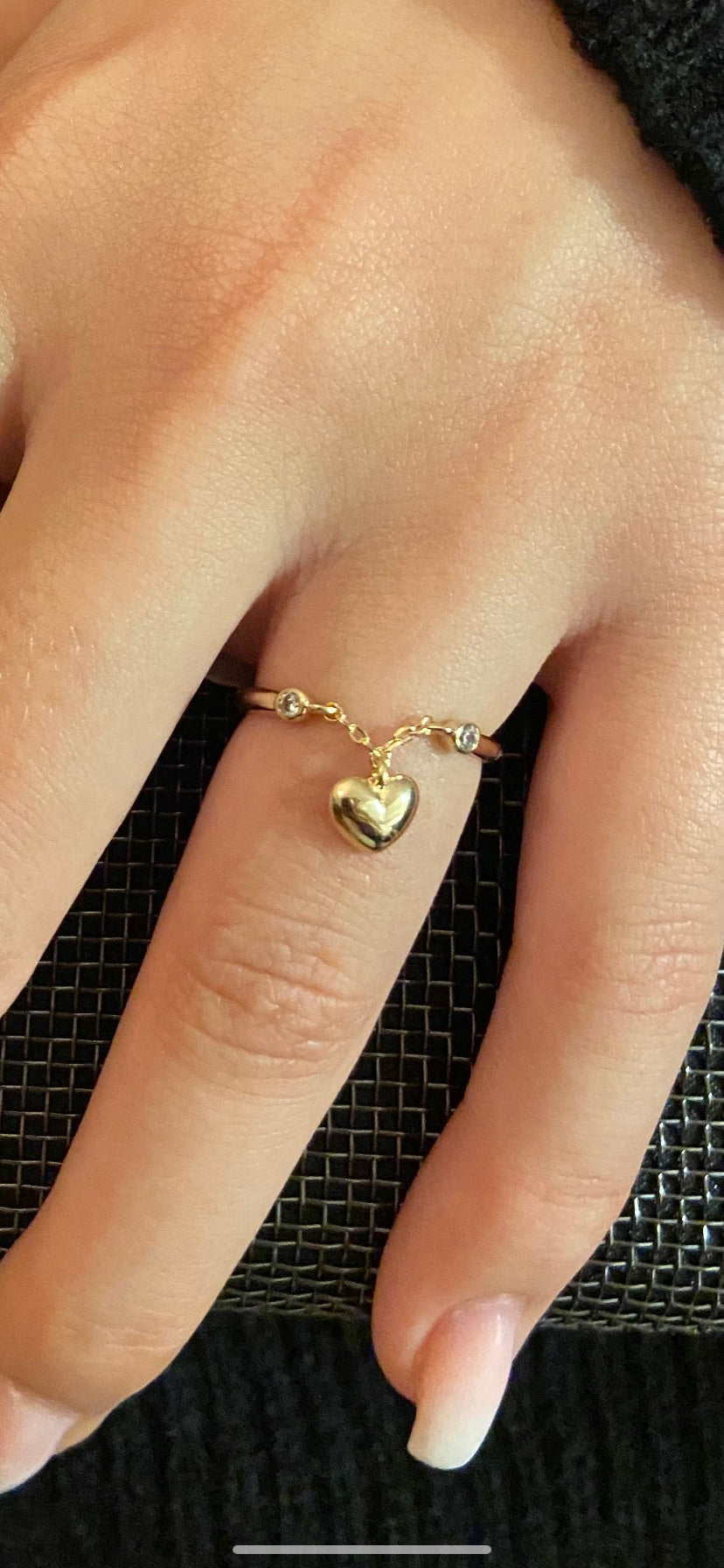 Bague Amore plaqué or 18 kt