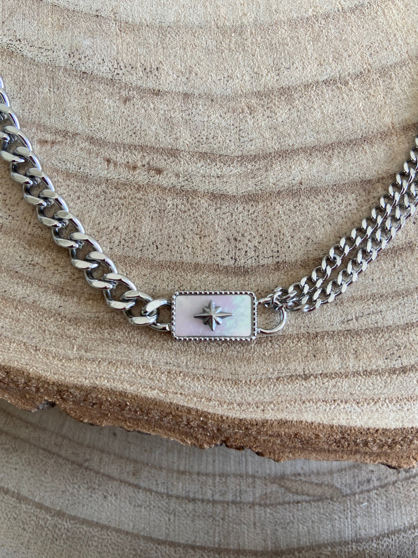 Collier Gaby argenté