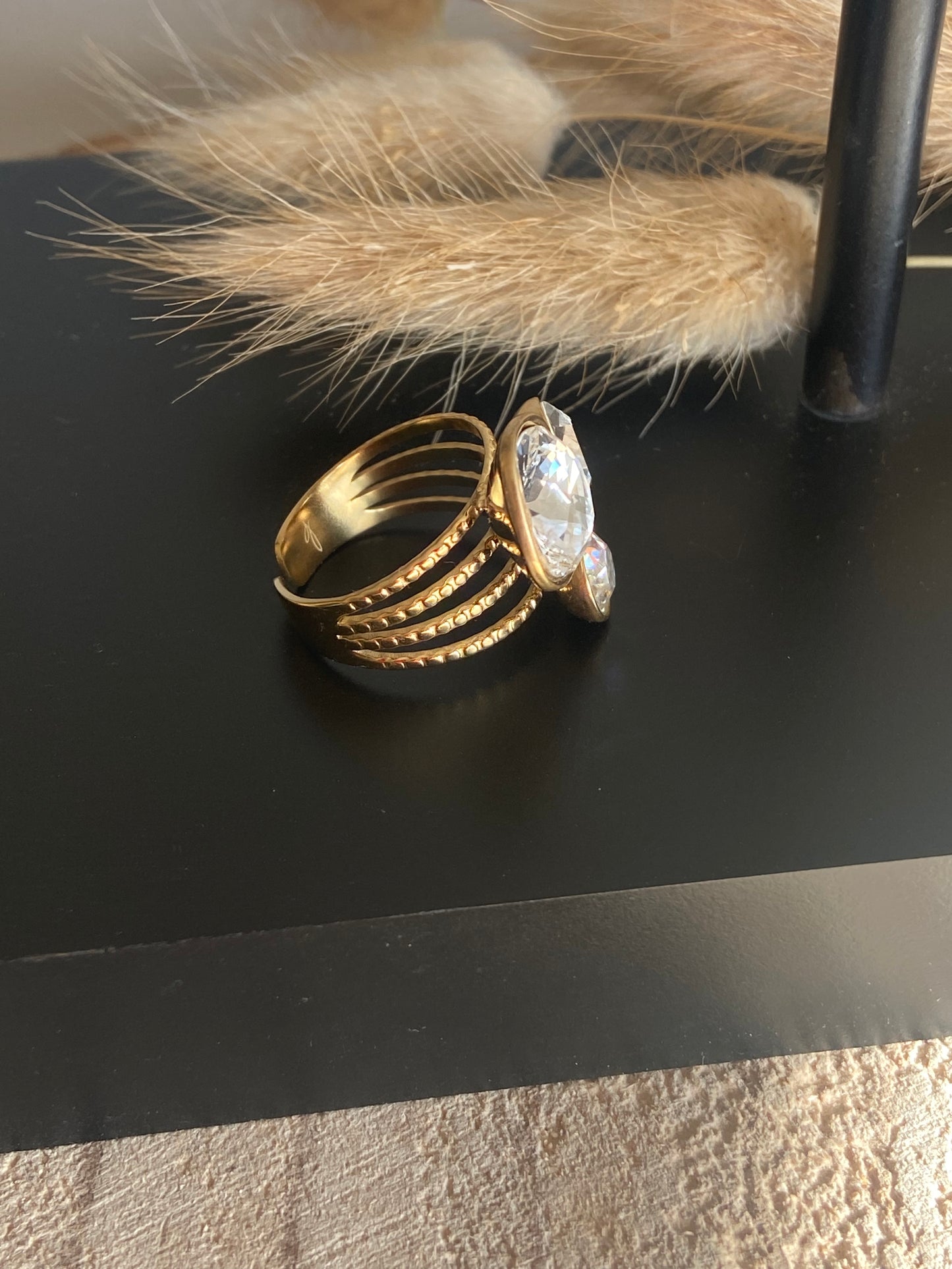 Bague trilogie crystal