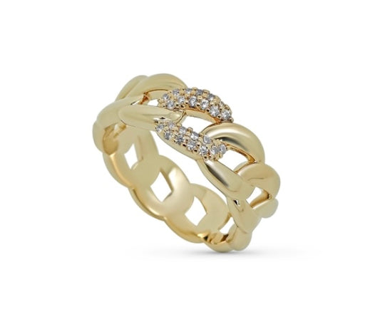 Bague Emmi plaqué or 18 kt