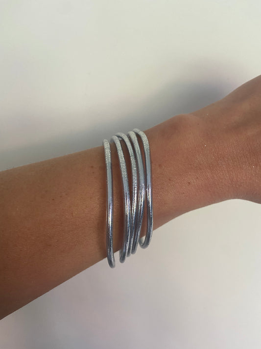 Jonc Bouddhiste Silver fin ( taille M)