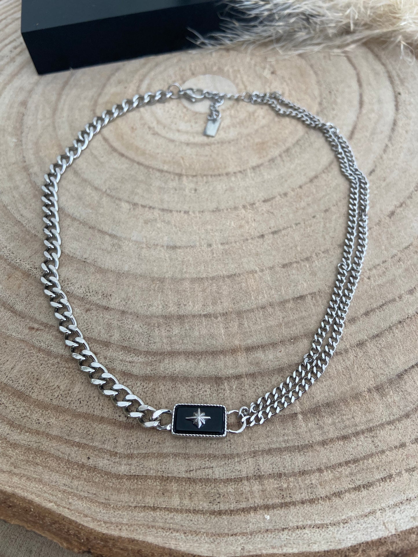 Collier Gaby argenté