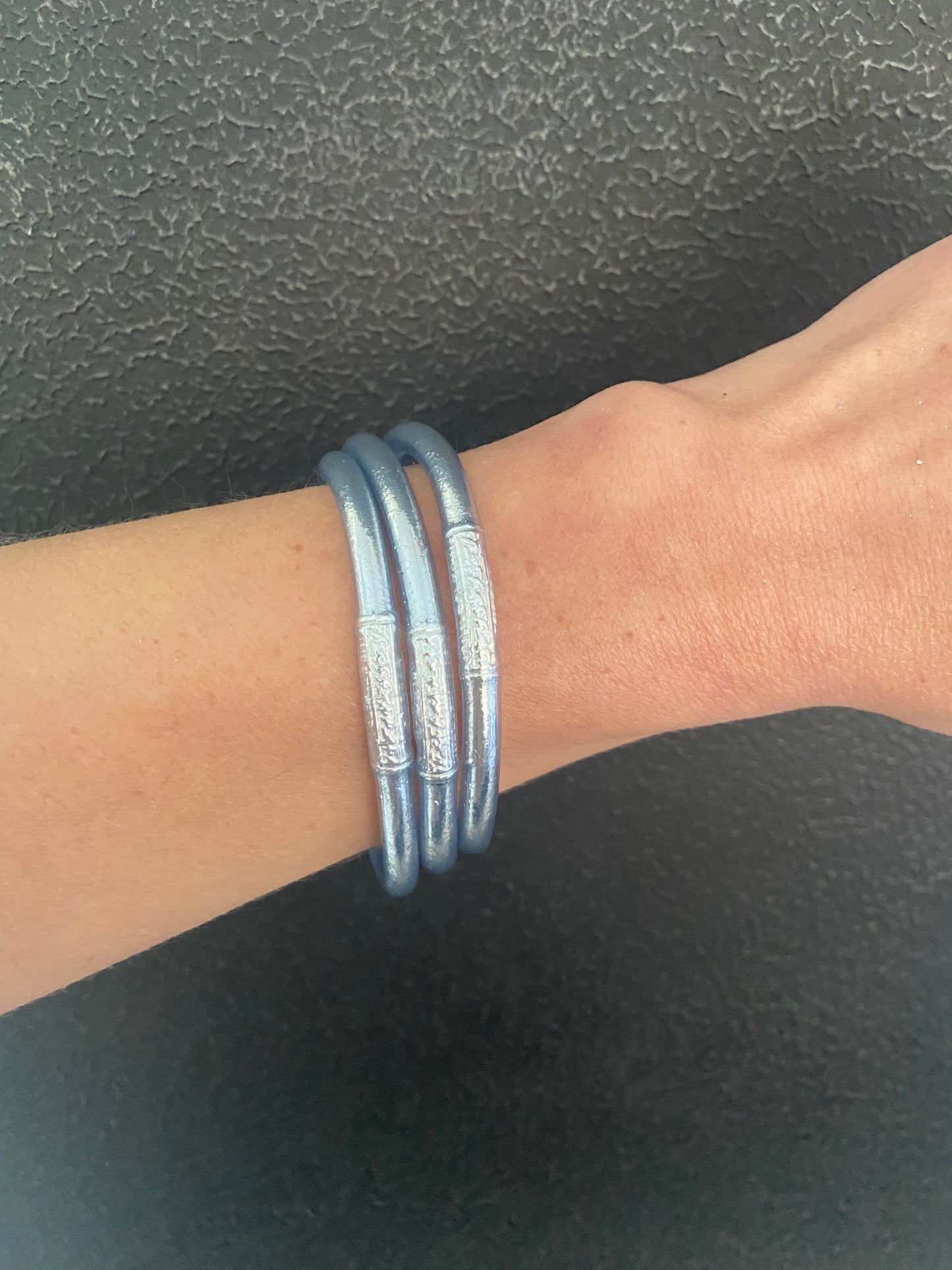 Jonc bouddhiste Silver épais MANTRA ( taille M)