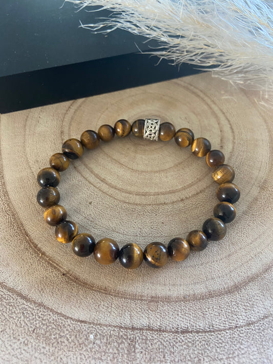 Bracelet  Philae pour homme œil de tigre