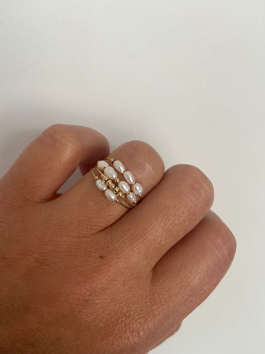 Bague Multi-rangs Nacre